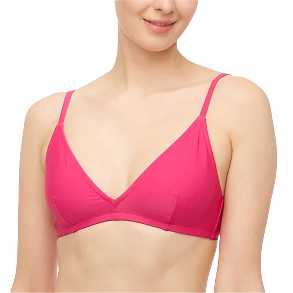 J.CREW French Bikini Top V Front Shoulder Straps
